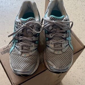 Asics Women's Athletic Shoes - Gray and Teal